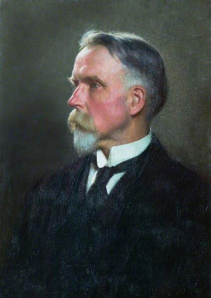 John D. Binns by William Logsdail Realism Art dated 1918