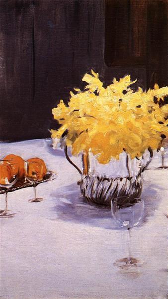 Still Life with Daffodils by John Singer Sargent Impressionism Art dated 1890