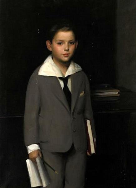 A Schoolboy by Edward E. Simmons Realism Art