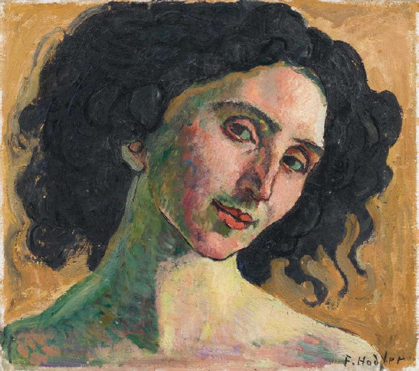 Portrait of Giulia Leonardi by Ferdinand Hodler Art Nouveau (Modern) Art dated 1910