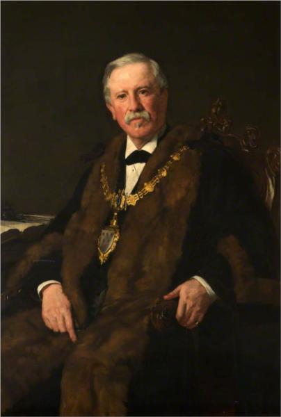 John Richard Pickmere, Mayor of Warrington by James Charles Realism Art dated 1883