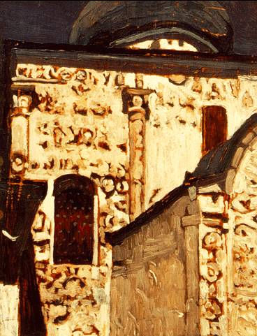 Yuryev-Polsky. Study of temple. by Nicholas Roerich Art Nouveau (Modern) Art dated 1903