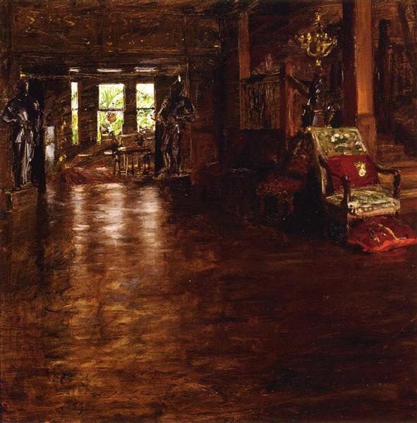 Interior, Oak Manor by William Merritt Chase Impressionism Art dated 1899