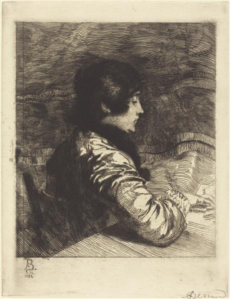 Madame Besnard by Paul-Albert Besnard Impressionism Art dated 1884