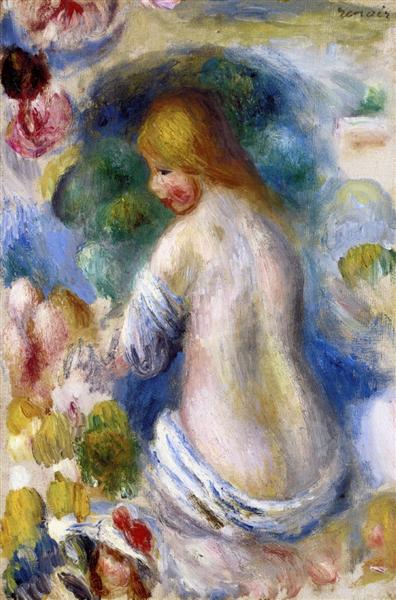 Woman&#39;s Nude Torso by Pierre-Auguste Renoir Impressionism Art