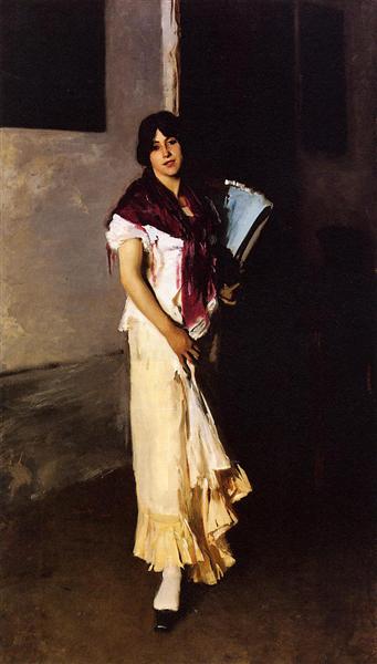 A Venetian woman by John Singer Sargent Realism Art dated 1882