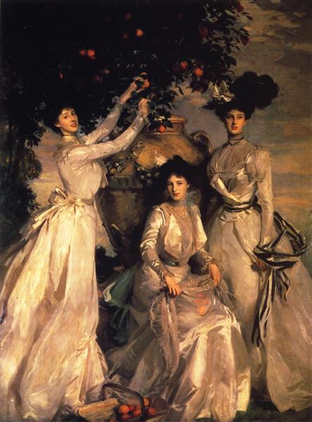 The Acheson Sisters by John Singer Sargent Realism Art dated 1902