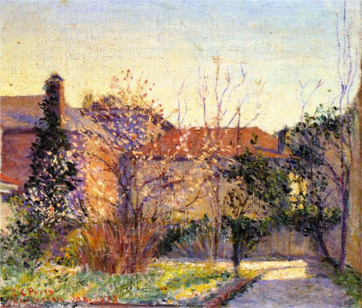 A Peach Tree by Lilla Cabot Perry Impressionism Art dated 1925