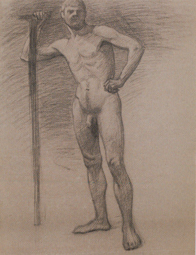 &#201;tude De Nu Masculin by Eug&#232;ne Jansson Symbolism Art dated 1905