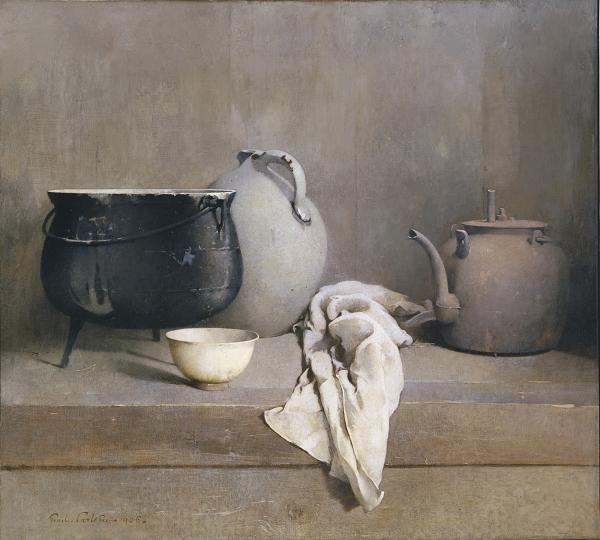 Study in Grey by Emil Carlsen Realism Art dated 1906