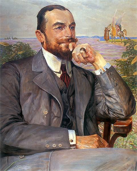 Louis&#160;Zelenski by Jacek Malczewski Art Nouveau (Modern) Art dated 1912