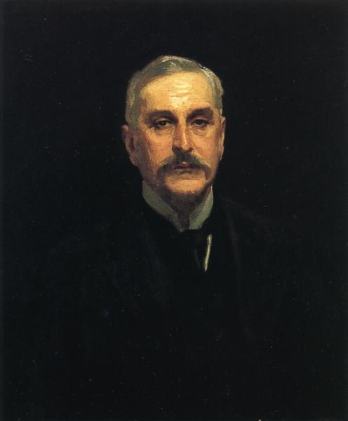 Colonel Thomas Edward Vickers by John Singer Sargent Realism Art dated 1896