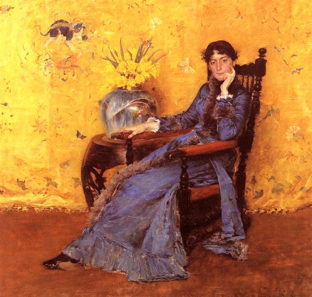 Portrait of Miss Dora Wheeler by William Merritt Chase Impressionism Art dated 1883