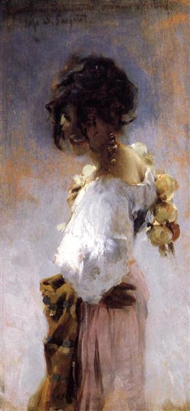 Rosina by John Singer Sargent Impressionism Art dated 1878