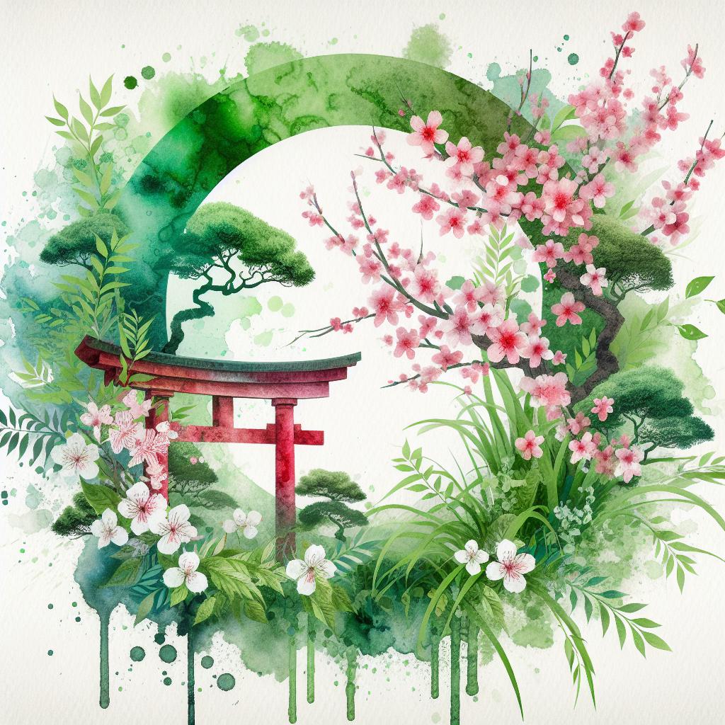 Verdant Aesthesis Niponica: Modern Japanese Watercolor