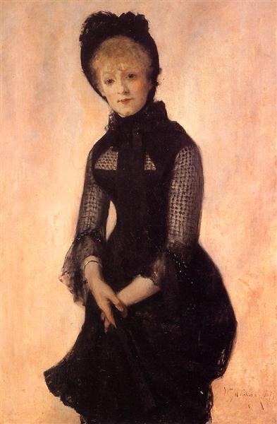 Portrait of Harriet Hubbard Ayer by William Merritt Chase Impressionism Art dated 1879