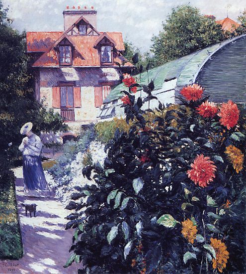 The Garden at Petit Gennevilliers by Gustave Caillebotte Impressionism Art dated 1893