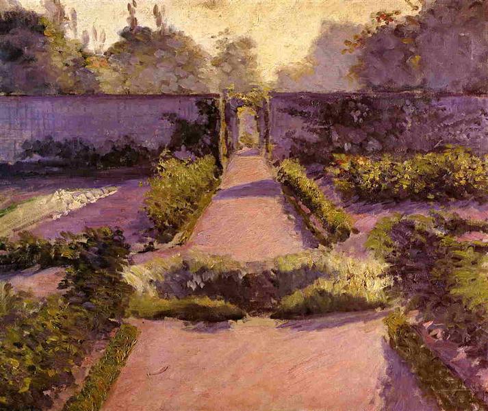 The Kitchen Garden, Yerres by Gustave Caillebotte Impressionism Art dated 1877