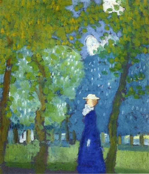 Woman in Blue by Maurice Denis Post-Impressionism Art dated 1899