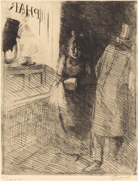 Prostitution by Paul-Albert Besnard Impressionism Art dated 1886