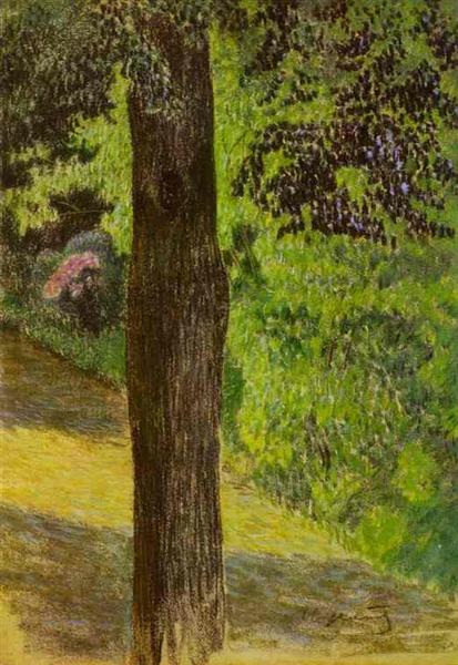 A Path in a Garden by Victor Borisov-Musatov Post-Impressionism Art dated 1904