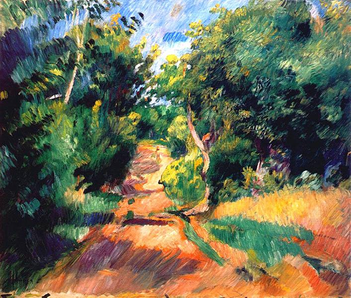 Landscape Near Varengeville by Pierre-Auguste Renoir Impressionism Art dated 1885