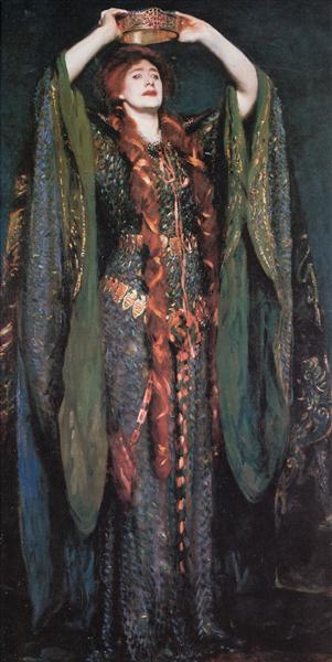 Ellen Terry as Lady Macbeth by John Singer Sargent Realism Art dated 1889