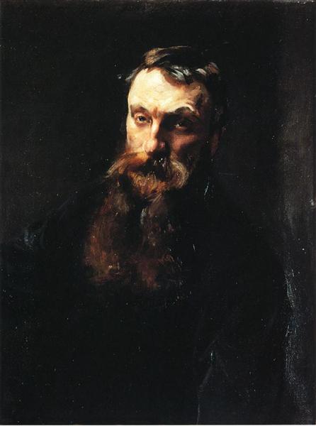 Auguste Rodin by John Singer Sargent Realism Art dated 1884