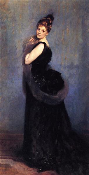 Mrs. George Gribble by John Singer Sargent Realism Art dated 1888