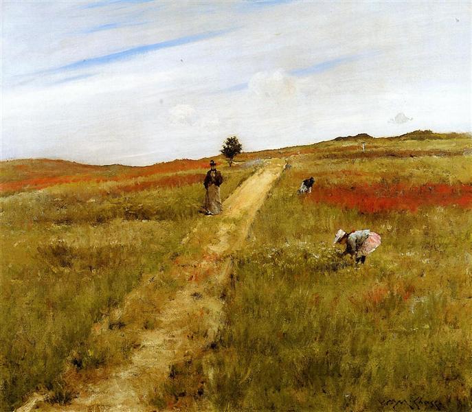 Shinnecock Hills (Shinnecock Hills Autumn) by William Merritt Chase Impressionism Art dated 1893