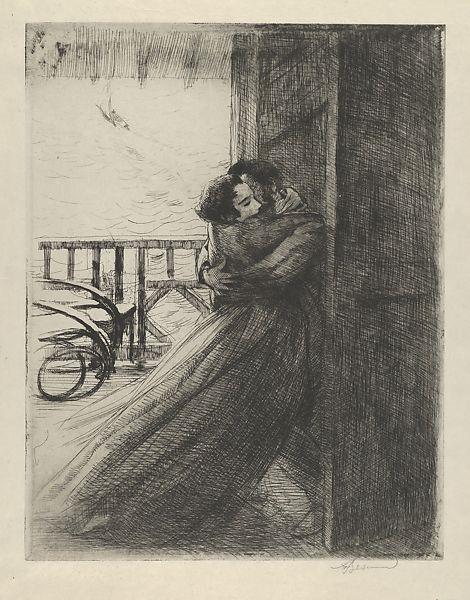 Love by Paul-Albert Besnard Impressionism Art dated 1886