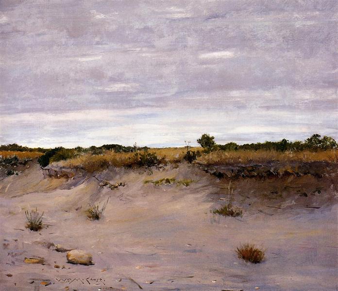 Wind Swept Sands, Shinnecock, Long Island by William Merritt Chase Impressionism Art dated 1894