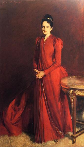 Mrs. Elliott Fitch Shepard (also known as Margaret Louise Vanderbilt) by John Singer Sargent Realism Art dated 1888