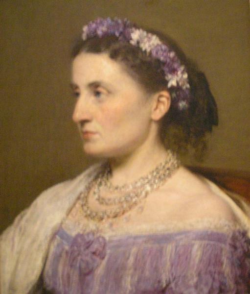 Duchess de Fitz James by Henri Fantin-Latour Realism Art dated 1867