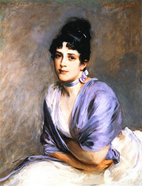 Mrs. Frank Millet by John Singer Sargent Realism Art dated 1886