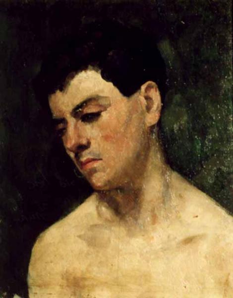 Head of a young man by Ion Andreescu Impressionism Art