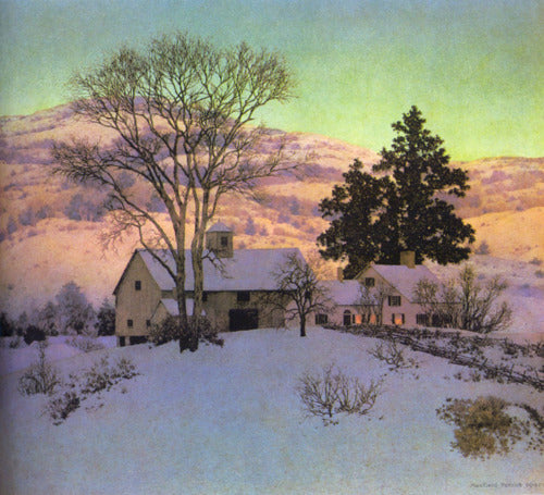 Afterglow by Maxfield Parrish Romanticism Art dated 1947