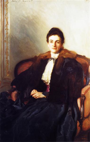 Portrait of Mrs Harold Wilson by John Singer Sargent Realism Art dated 1897