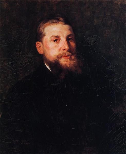 Portrait of a Gentleman by William Merritt Chase Realism Art dated 1878