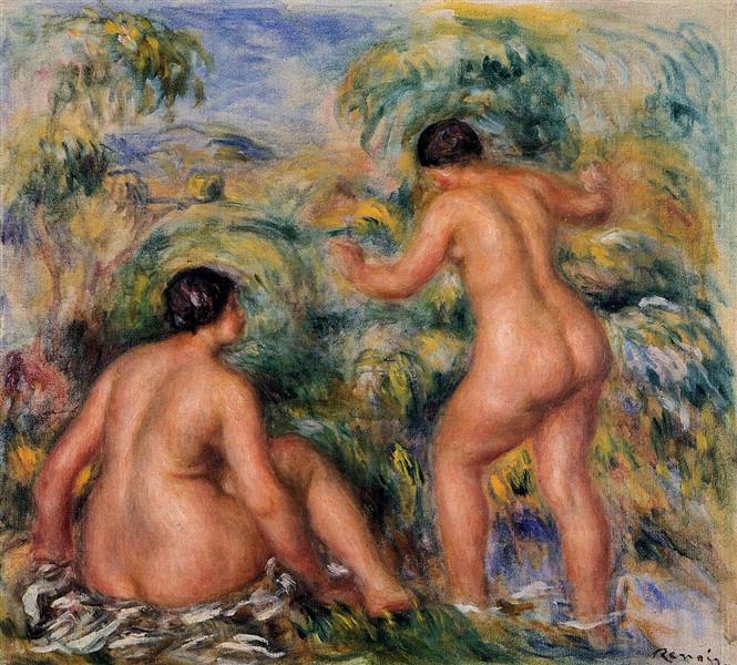 Bathers by Pierre-Auguste Renoir Impressionism Art dated 1917