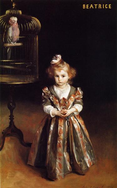 Beatriice Goelet by John Singer Sargent Realism Art dated 1890