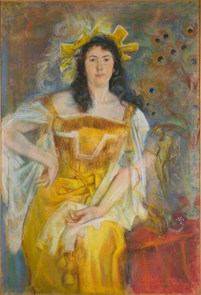 Portret Honoraty Leszczyńskiej W Roli Katarzyny by Stanisław Wyspiański Art Nouveau (Modern) Art