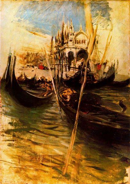 San-Marco in Venice by Giovanni Boldini Impressionism Art dated 1895