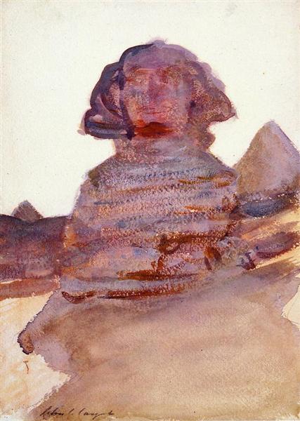 The Sphinx by John Singer Sargent Impressionism Art dated 1891