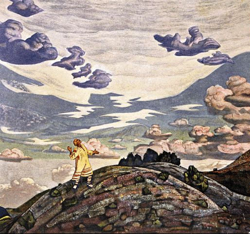 Sign by Nicholas Roerich Art Nouveau (Modern) Art dated 1915