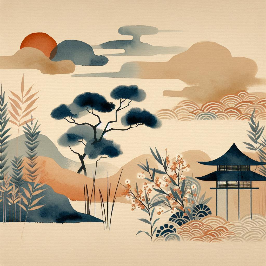 Serenum Nipponicum: Exquisite Modern Japanese Art with Subtle Hues