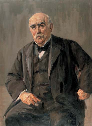 Portrait of Eugen Gutmann by Max Liebermann Impressionism Art dated 1907