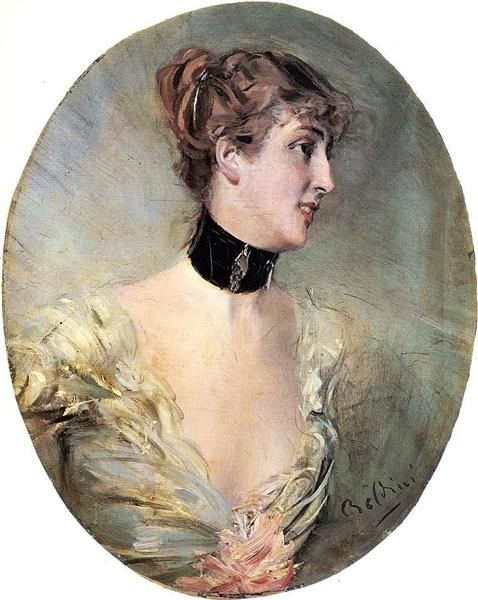 The Countess Ritzer by Giovanni Boldini Realism Art dated 1894