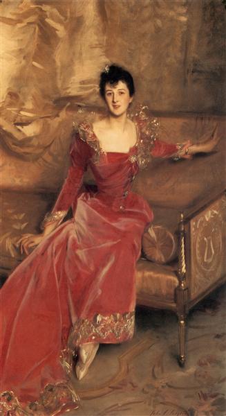 Mrs. Hugh Hammersley by John Singer Sargent Realism Art dated 1893