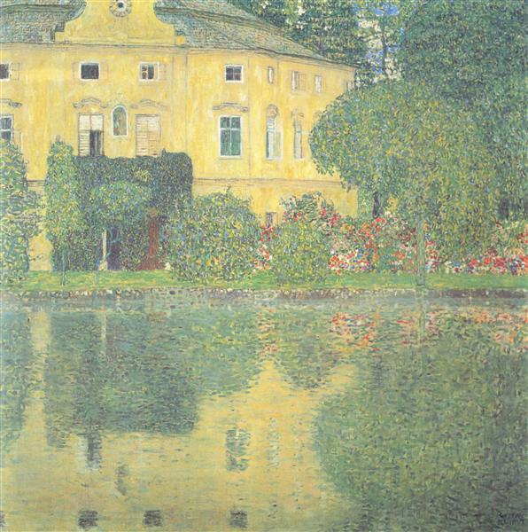 Schloss Kammer on the Attersee IV by Gustav Klimt Art Nouveau (Modern) Art dated 1910